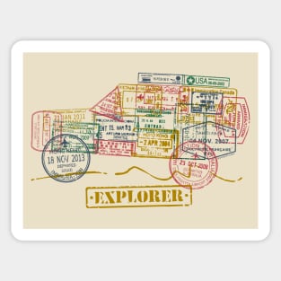 Passport Truck Explorer Sticker